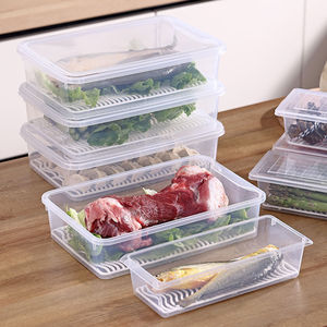 Hiện đại nhiều lớp cống thực phẩm lưu trữ Crisper hộp hộ gia đình nhà bếp tủ lạnh tổ chức nhựa cấp thực phẩm nhựa nhà bếp - Product Image 2