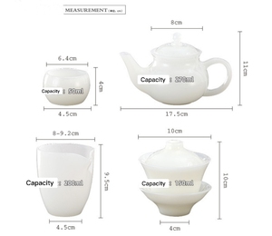 Verre à lait moseur traditionnel chinois, tasse à thé Kung Fu avec couvercle en verre de Jade - Product Image 5