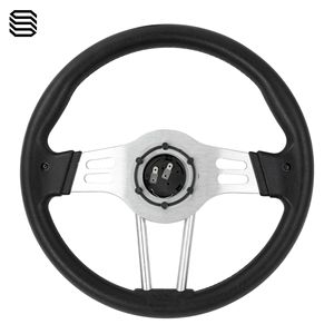 Housse de volant noire en PU(F) de 14 pouces pour accessoires de voiturette de golf Club Car EZGO G29 Drive Modified - Product Image 1