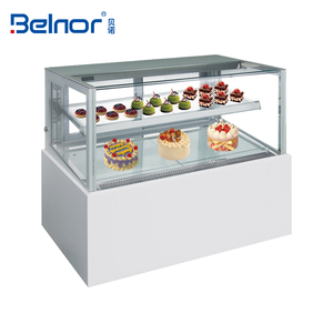 Nhà máy cung cấp thép không gỉ <span class=keywords><strong>2</strong></span> 3 lớp bánh <span class=keywords><strong>Showcase</strong></span> tủ lạnh món tráng miệng cửa hàng 90L 305L bánh hiển thị truy cập máy làm lạnh - Product Image 5