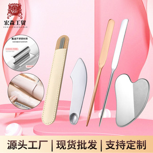 Stainless Steel Foundation Spatula 16cm Makeup Tool For Lightweight Base Application - Product Image 3