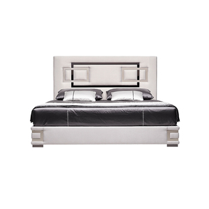 Lit moelleux extra king-size luxueux avec tête de lit à grand écran <span class=keywords><strong>confortable</strong></span> et rembourré pour les meubles de chambre principale - Product Image 4
