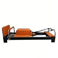 Equipo Comercial de Pilates Reformer: Cama Reformer para Flexibilidad Corporal y Estiramiento Muscular, Ideal para Estudio de Yoga