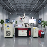 Machine de soudage laser à fibre automatique 5 axes avec fixation personnalisée pour évier en acier inoxydable, robinet métallique, module de batterie