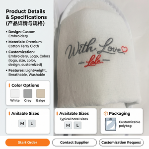 Pantuflas <span class=keywords><strong>de</strong></span> Lino Personalizadas con Logotipo para <span class=keywords><strong>Hotel</strong></span>, Pantuflas Desechables <span class=keywords><strong>de</strong></span> Punta Abierta, Pantuflas Suaves y Cómodas para Habitación <span class=keywords><strong>de</strong></span> Huéspedes, Uso en <span class=keywords><strong>Spa</strong></span> y Resort - Product Image 2