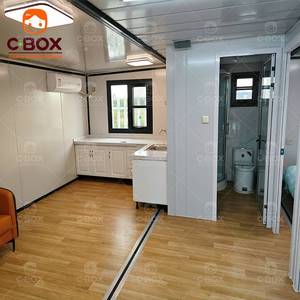 Casa Modular Moderna de Acero de 20 pies, Fácil de Ensamblar, Casa Móvil Pequeña, Oficina Plegable Prefabricada, Casa Contenedor Expandible - Product Image 3