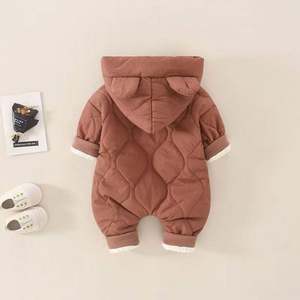 Winter Warm Down Baby Boy Rompers Fur Hooded <b>Toddler</b> Girls Jumpsuits Waterproof Children Onesie Unisex Kids <b>Snow</b> <b>Suits</b> Clothes - Product Image 6