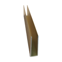 Nouveau design, profil en U super fin, flexible, courbe adaptable, surface série 6000, profil en aluminium, pliage CNC, soudage, découpe