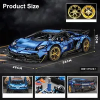KBOX 10520 Technical Lambor Aventadoreds 63 Sian FKP 37, Bloques de Construcción de Coche Deportivo, Ladrillos de Ensamblaje, Juguetes para Niños, Regalo de Navidad 42115