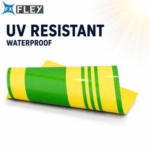 <span class=keywords><strong>Tissu</strong></span> en bâche PVC tissé FLFX résistant aux UV, imperméable et antistatique |   Matériel rayé <span class=keywords><strong>pour</strong></span> auvents et tentes - Product Image 1