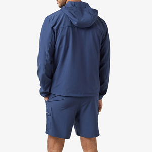 Conjunto Deportivo Personalizado de Nylon, Chaqueta con Cremallera y Capucha, Pantalones Cortos, Conjunto de Poliéster/Nylon - Product Image 5
