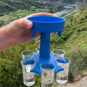 Dispensador <span class=keywords><strong>de</strong></span> Bebidas <span class=keywords><strong>de</strong></span> Plástico Ecológico Desechable para PC, Dispensador <span class=keywords><strong>de</strong></span> Agua con 6 Vasos Coloridos, Herramienta para Fiestas, Accesorios <span class=keywords><strong>de</strong></span> Bar Personalizados - Product Image 5
