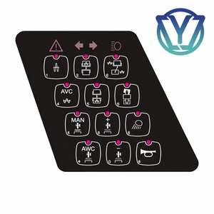 Panel de Control de Membrana de 12 Botones AVC AWC para Rodillo Compactador CC524 CC624 CP2100, Teclado de Operación por Vibración, Adhesivo - Product Image 4