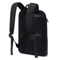 Sac à dos pour ordinateur portable en PU haut de gamme pour homme, étanche, avec port de chargement USB, idéal pour les voyages d'affaires et l'export (marque privée)
