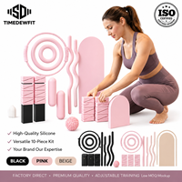 Kit de Fitness para el Hogar: Mancuernas de Silicona con Logotipo Personalizado, Colchoneta de Yoga, Set de Pilates de Combinación Libre, el Más Vendido