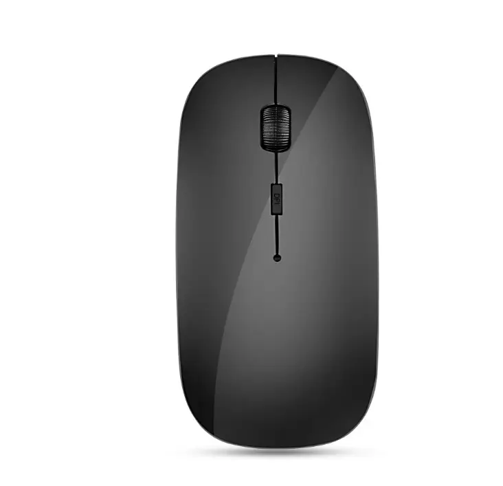 Mouse BT 2.4Ghz Nirkabel untuk PC Laptop, Mouse Nirkabel Komputer 3.0 Ghz dengan Fitur Isi Ulang Daya untuk Pemain Game