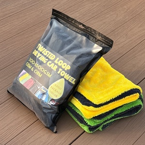 Twisted Loop Car <b>Drying</b> <b>Towel</b> Micro Fiber <b>Towel</b> Cleaning 1200 Car Detailing <b>Drying</b> Cloth Wash Detailing Microfiber <b>Towel</b> - Product Image 1