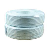 Kabel Kabel Rumah Tembaga Padat Ultra Tahan Lama BVVB Flat 2 Inti 1.5 2.5 4.0 6.0 Desain Flat Putih Bersertifikasi CE ROHS