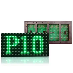 Fabbrica direttamente il prezzo P10 verde singolo colore esterno immersione Led modulo di visualizzazione del messaggio pannello dei segni della bacheca
