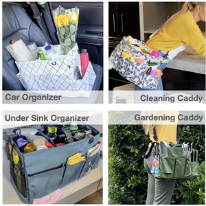 Sac de rangement <span class=keywords><strong>à</strong></span> bandoulière Mydays pour extérieur, multi-poches, organisateur d'outils ménagers pour le nettoyage et le déménagement - Product Image 4