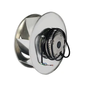 Kiron 400mm Ac Backward Curved Centrifugal Fans Aluminum Blade Centrifugal Cooling Ventilation Fan For Duct Air Purifier Blower