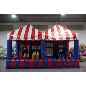Tente gonflable géante avec plusieurs jeux combinés pour les enfants, activités de plein air, locations pour événements - Product Image 1