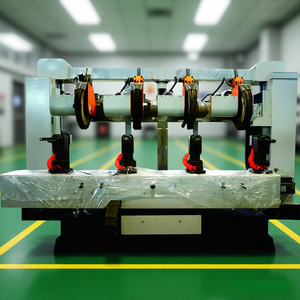Machine de ponçage entièrement automatique pour tôles métalliques, polisseuse robuste pour jantes de camion en aluminium, équipement de débavurage et de meulage robotisé - Product Image 2
