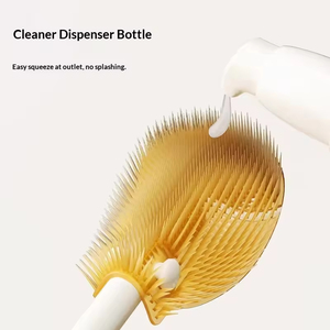 Produk Bayi Portabel Sikat Dua Sisi 6 in 1 Alat Pembersih Botol Silikon Bebas BPA Set Pembersih Botol Bayi untuk Perjalanan - Product Image 5