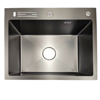 Top vente 2024 personnalisé 60x45 OEM fait à la main évier de cuisine petit coin Fregadero De Cocina évier intelligent ustensiles de cuisine