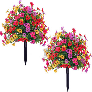 <span class=keywords><strong>Arbres</strong></span> topiaires artificiels en forme de boule violette, faits à la main, réalistes, résistants aux UV, en plastique, pour décorer la véranda, la cour, Noël, le Nouvel An - Product Image 1