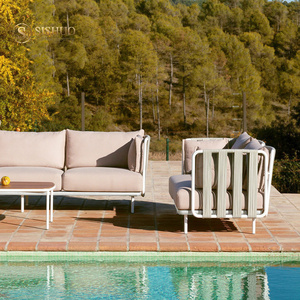 Foshan Sishuo, muebles de fabricación para patio, muebles de exterior, juego de sofás de jardín de mimbre para <span class=keywords><strong>terraza</strong></span> de Hotel - Product Image 1