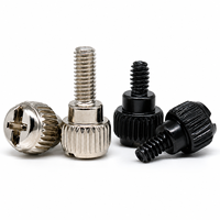 Cross-recessed Hand-Tightening Screws M3-M5 Zinc Plated Nickel-Plated Carbon Steel Knurled Chassis Screws-Fine Thread CLASS 4