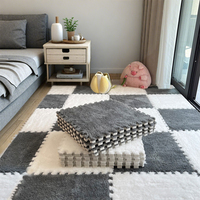 Puzzle Rug Carpet Mat,Indoor Shag Fuzzy Carpets for Girls Kids Nursery Room Home Decor,Fluffy Carpet