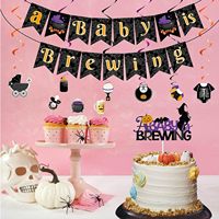 Décorations de fête d'Halloween pour baby shower, bannière « Un bébé est en train de grandir », décorations de révélation du sexe, cadeaux de fête d'Halloween pour l'intérieur