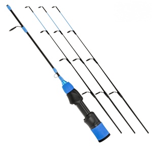 SNEDA Ensemble de pêche hivernale complet 3 cannes interchangeables sensibles <span class=keywords><strong>pour</strong></span> la pêche sur glace Ensemble de voyage portable transfrontalier - Product Image 1