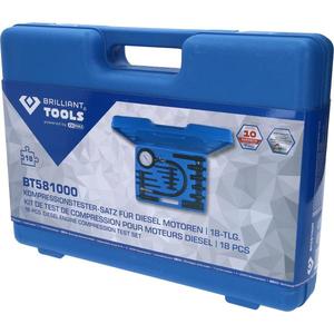BRILLIANT TOOLS - BT581000 Jeu de test de compression pour moteur diesel (18 pièces) -MOTEUR DIESEL EAN 4042146779606 - Product Image 4