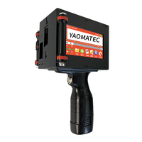 Imprimante à jet d'encre portable Yaomatec 5 cm, date d'expiration, code-barres, code QR, logo, imprimante portable, imprimante à jet d'encre à grands caractères pour carton