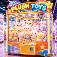 STOCK Vente en gros – Peluche mignonne de 8 pouces, style anime, jouet personnagre pour machine à griffes, centre de jeux, commande en gros