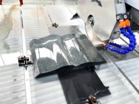 Machine de découpe de pierre CNC 5 axes USA DOOR Service, scie à pont pour marbre, 29KW, longueur max. 3500mm, épaisseur de coupe 125mm