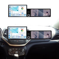 ZWNAV Pantalla de 13.1"+12.3" para Jeep Cherokee 2016-2021, Android 15, Carplay Inalámbrico, DSP, GPS, Navegador, Radio para Auto, Estéreo, 4G, WiFi, OEM