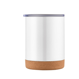 12oz Car Tumbler With Cork Bottom <b>Double</b> <b>Wall</b> Vacuum Insulated Stainless Steel Cup 304 Custom Logo Wholesale - Product Image 2