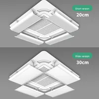 Deflector de viento de máquina de techo de parabrisas de aire acondicionado central para piezas de aire acondicionado de bloque de soplado directo