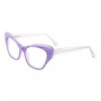 Nouvelle Arrivée Monture Optique Femme Tendance Vintage Œil de Chat Designer Colorée Anti-Lumière Bleue Personnalisée pour Ordinateur