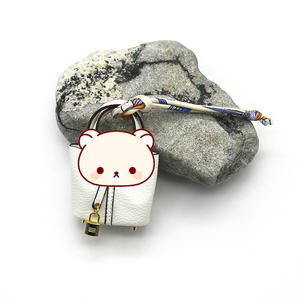 Großhandel <span class=keywords><strong>Mini</strong></span>-Taschen-Design Schlüsselanhänger - PU-Leder Autoschlüsselanhänger Kreatives Kopfhörer-Etui Charm - Product Image 6