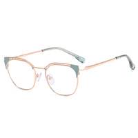 2025 haute qualité enfant lunettes lumière lunettes pour enfants en gros optique Anti bleu métal impression unisexe optique lunette 2 pièces