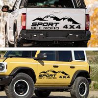 1 Paire d'autocollants de voiture tout-terrain 4x4 pour Ranger HILUX F150, autocollant graphique en vinyle pour pick-up, montagne, sport