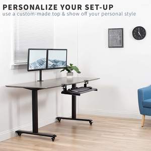 Ayarlanabilir masası slayt demiryolu bilgisayar klavye tepsisi - Product Image 2