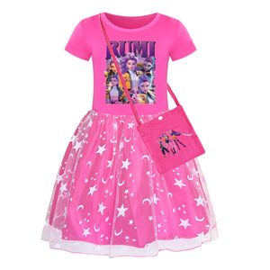 ชุดเดรสลายดาวแม่มด kpop สำหรับผู้หญิง, เดรสลูกไม้สีรุ้งชุดเดรสฤดูร้อนและฤดูใบไม้ผลิ/ฤดูใบไม้ร่วง - Product Image 5