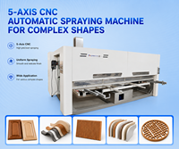 Machine de peinture automatique à 5 axes pour palettes en bois, entraînement électrique, moteur 4 kW, 380 V/50 Hz, facile à utiliser