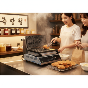 Automatic Fish Shaped Bread Maker CookTech Hotteok <b>Machine</b> Stainless Steel SUS304 Korean <b>Pancake</b> Bakery Use Fast Baking 1 Year - Product Image 3